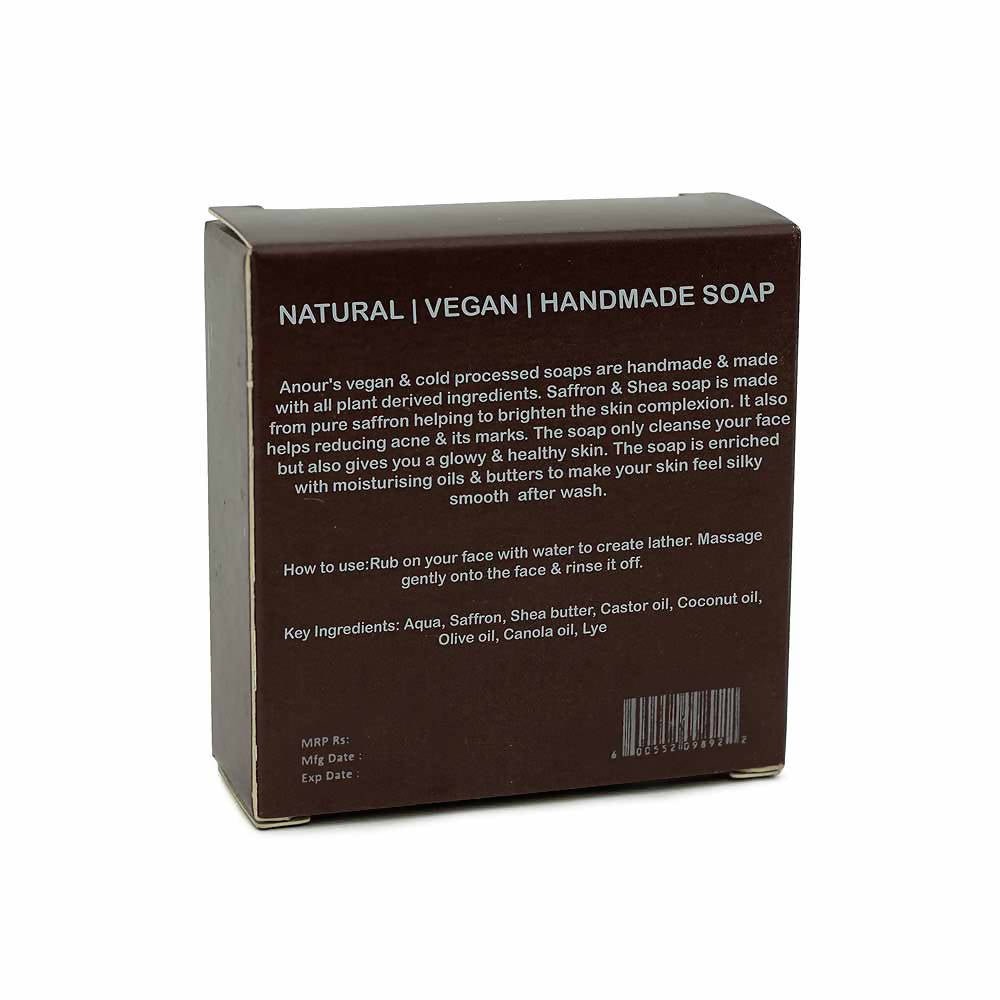 Anour Saffron & Shea Vegan Face Soap | Grocsy