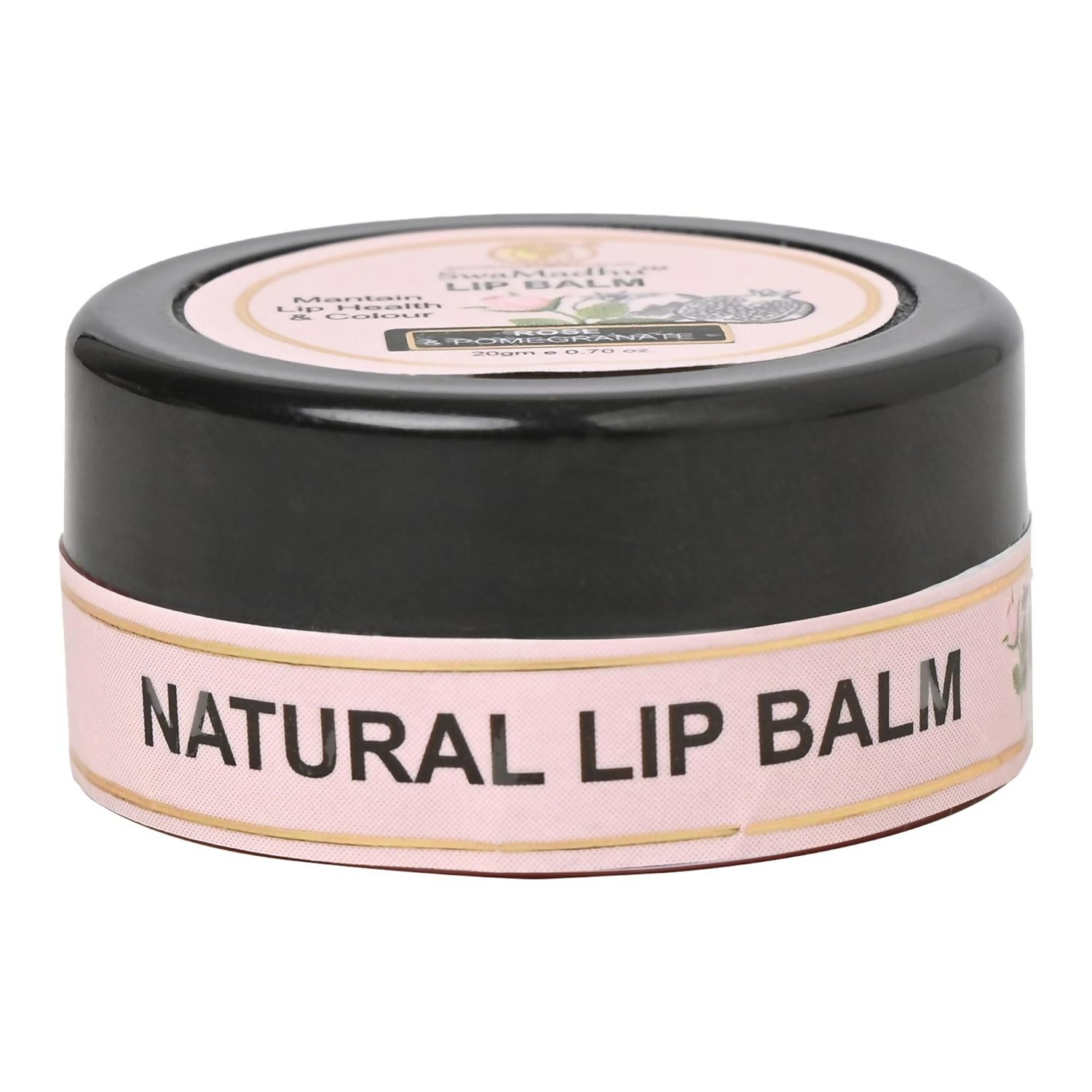 Tatvik Ayurveda Swamadhu Lip Balm & Tint (Rose & Pomegranate) | Grocsy