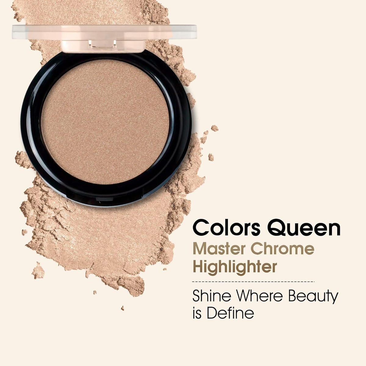 Colors Queen Master Chrome Metallic Highlighter - 05 High Standards | Grocsy