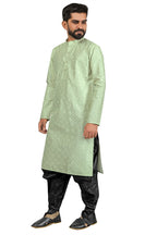 DEIANA'S Fancy Black Dhoti Embroidery kurta Set For Men's (Pista) | Grocsy