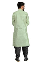 DEIANA'S Fancy Black Dhoti Embroidery kurta Set For Men's (Pista) | Grocsy