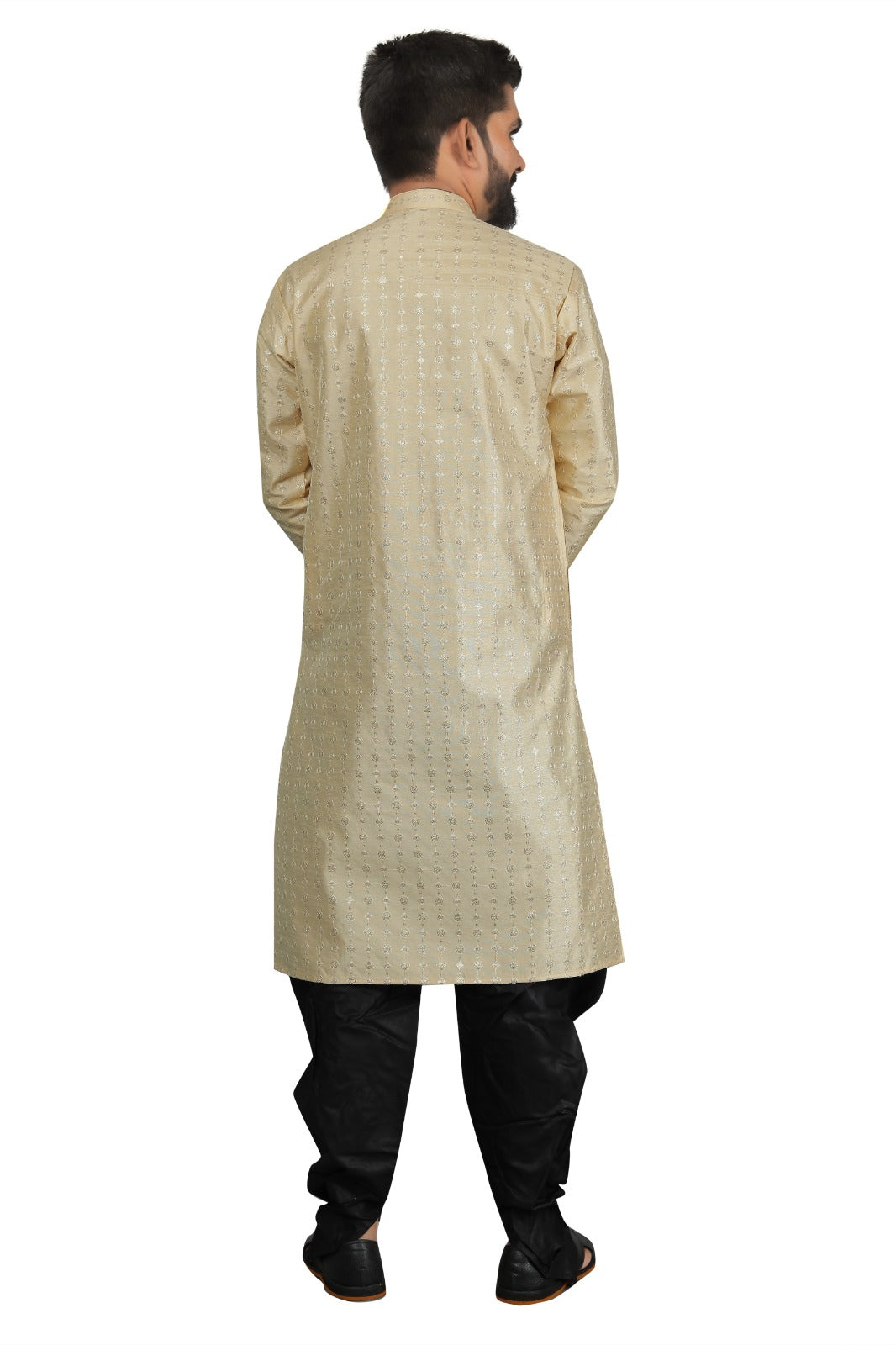 DEIANA'S Fancy Black Dhoti Embroidery kurta Set For Men's (Cream) | Grocsy