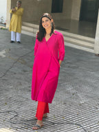 trueBrowns Pink Angrakha Set | Grocsy
