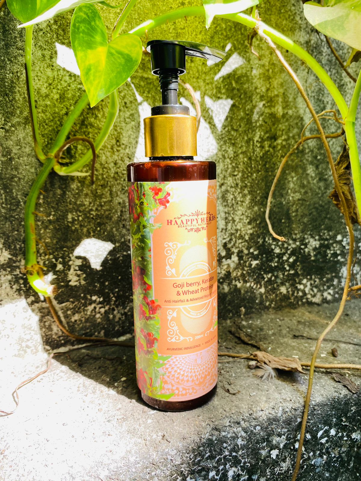 Haappyherbs Goji Berry, Keratin & Wheat Protein Shampoo | Grocsy