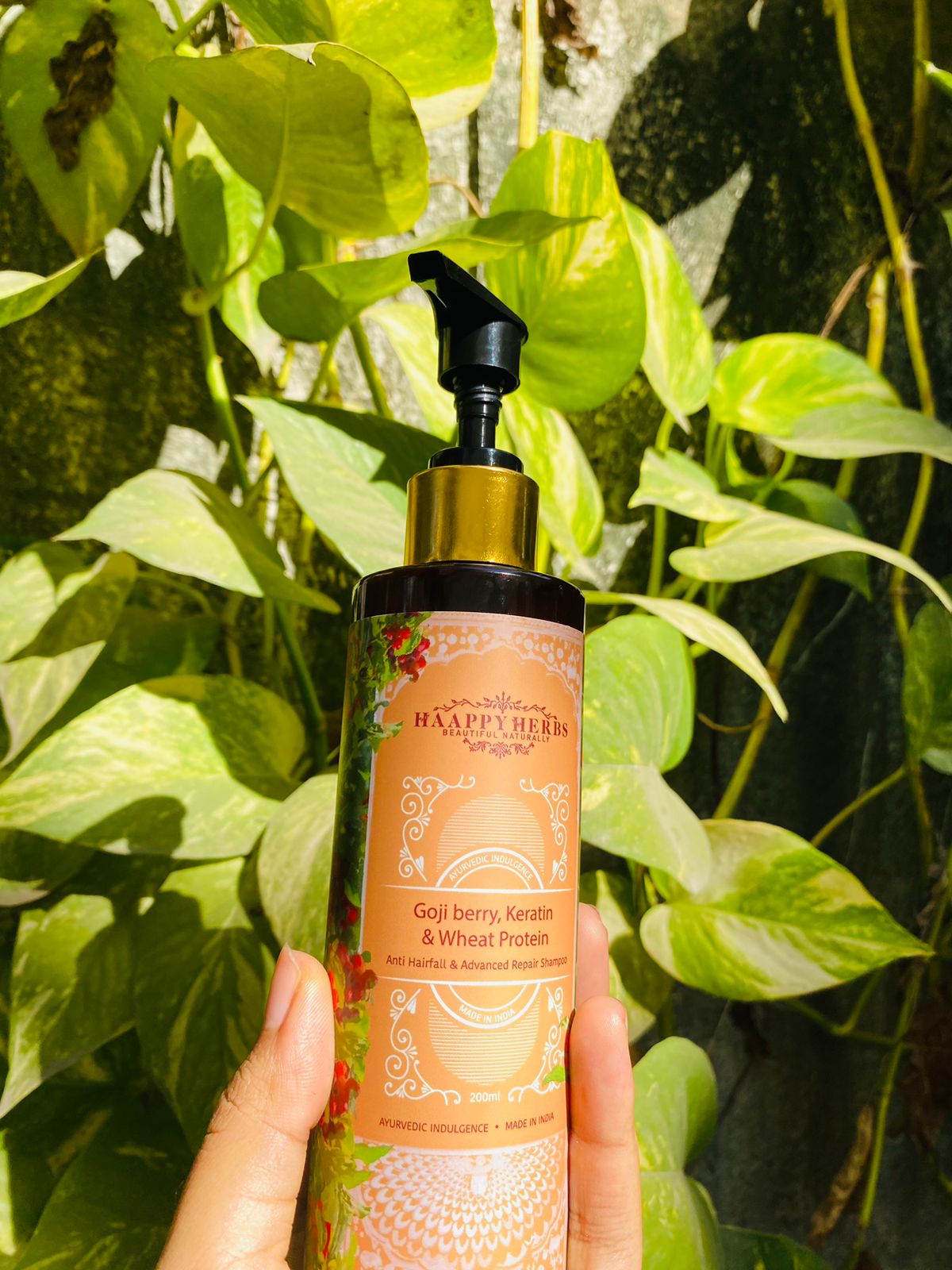Haappyherbs Goji Berry, Keratin & Wheat Protein Shampoo | Grocsy
