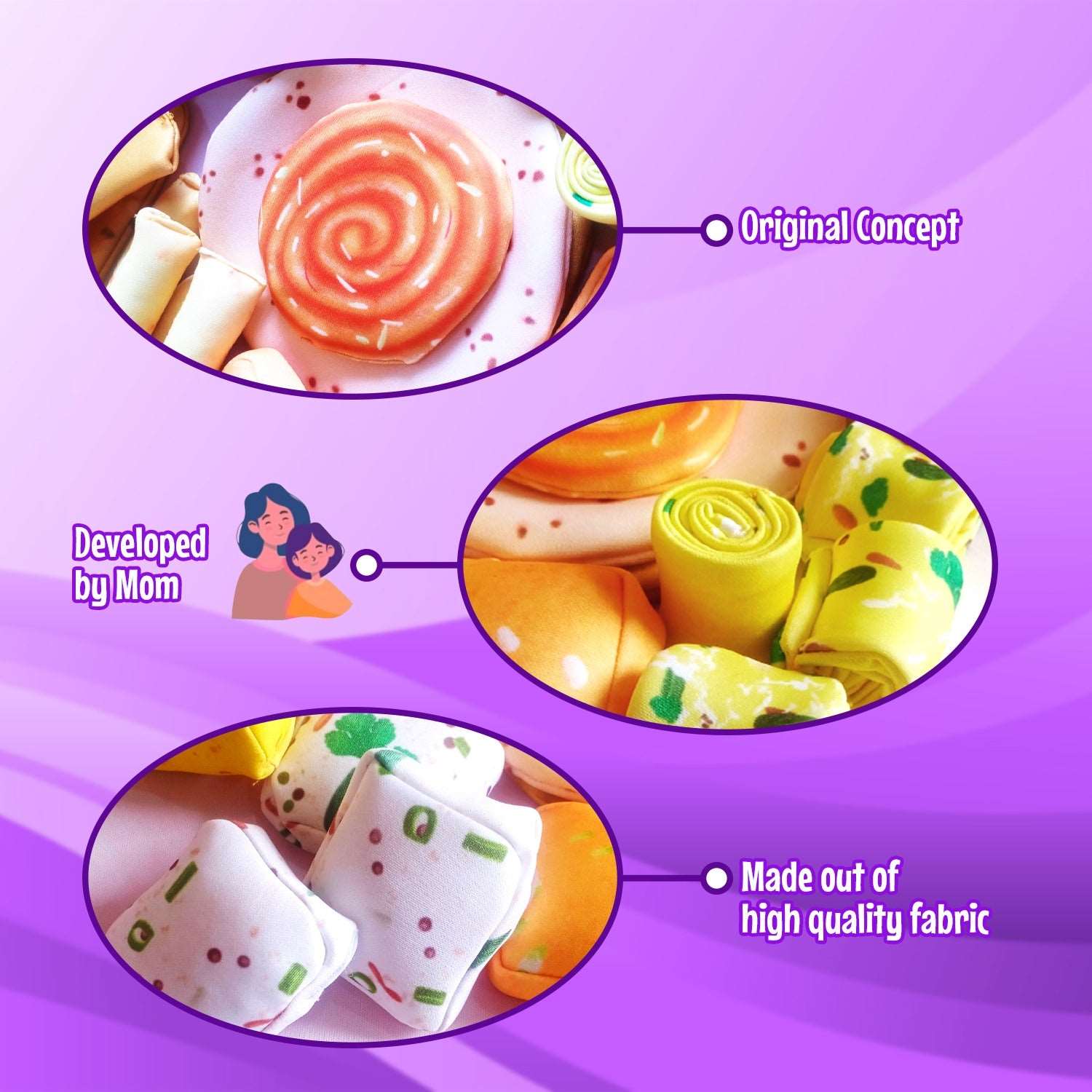 The Small Wonderland Gujarat Nu Gaurav Thali -Gujrati Food Inspired play food toys | Grocsy