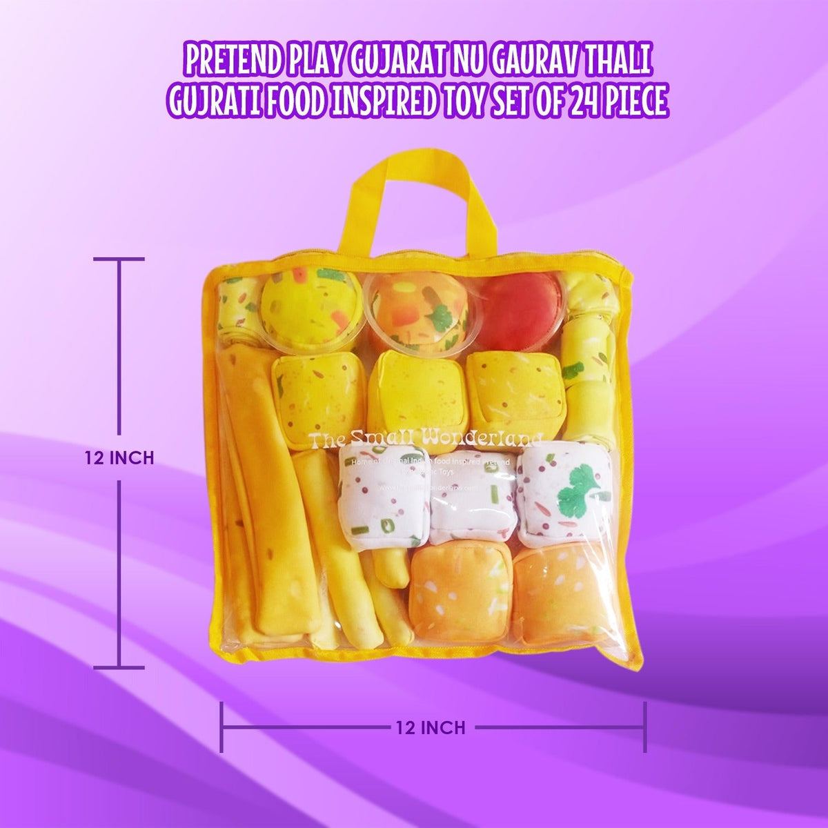 The Small Wonderland Gujarat Nu Gaurav Thali -Gujrati Food Inspired play food toys | Grocsy