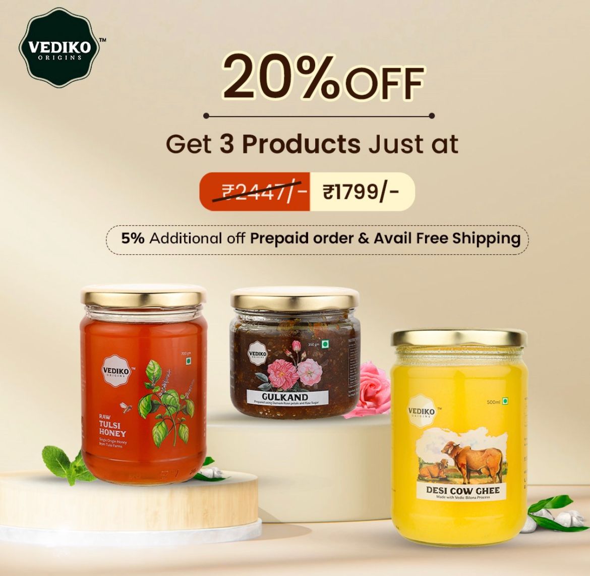 Vediko Origins Bestseller Combo | Grocsy