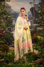 Alia Cut Embroidered & Floral Printed Kurta With Pant & Dupatta Luxury Premium, Multicolor - Hiral Fashion | Grocsy
