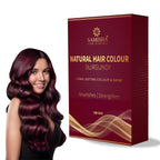 Samisha Burgundy Hair Colour Powder – Original & Organic Reddish Brown | Grocsy