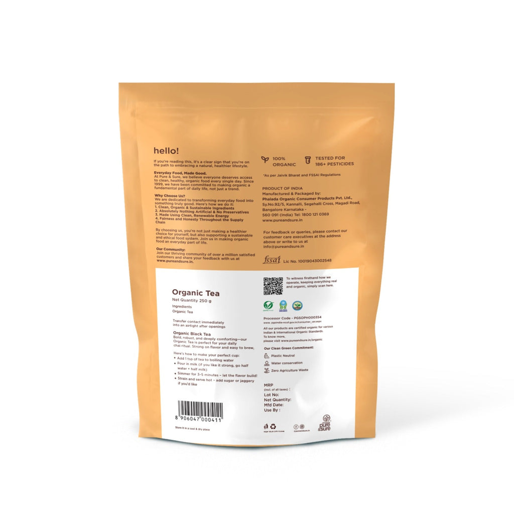 Pure & Sure Organic Tea Powder | Grocsy