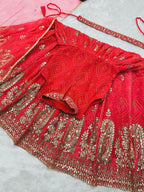 Evanik Pink Heavy Fox Georgette With Embroidered Work Kids Fancy Gown | Grocsy