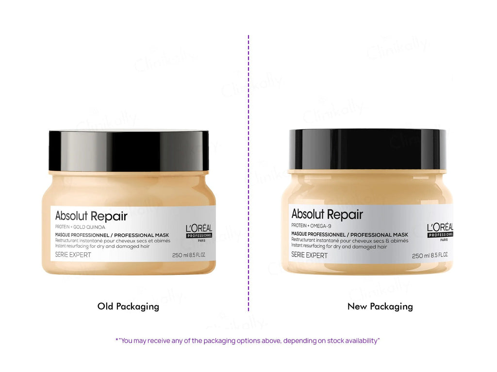 L'Oreal Paris Absolut Repair Hair Mask With Protein & Gold Quinoa | Grocsy