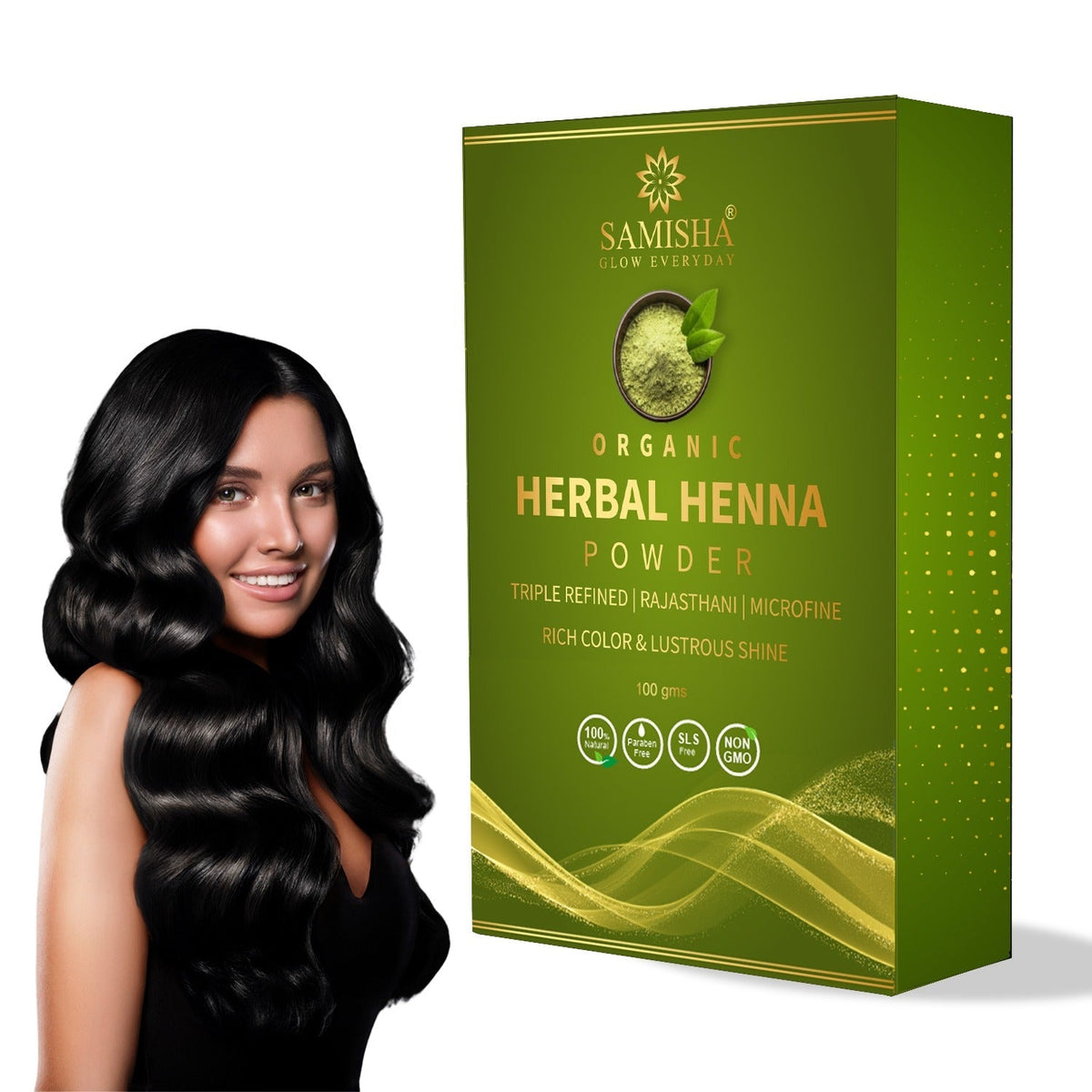 Samisha Henna Leaves Powder | Grocsy