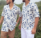 Fabmade Men’S Abstract Print Cuban Collar Shirt | Grocsy