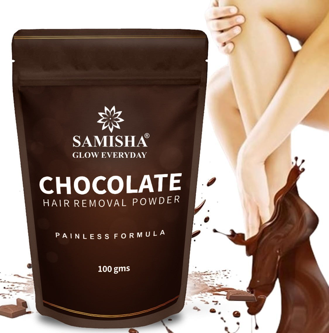 Samisha Chocolate Bikini Hair Removal Powder | Grocsy