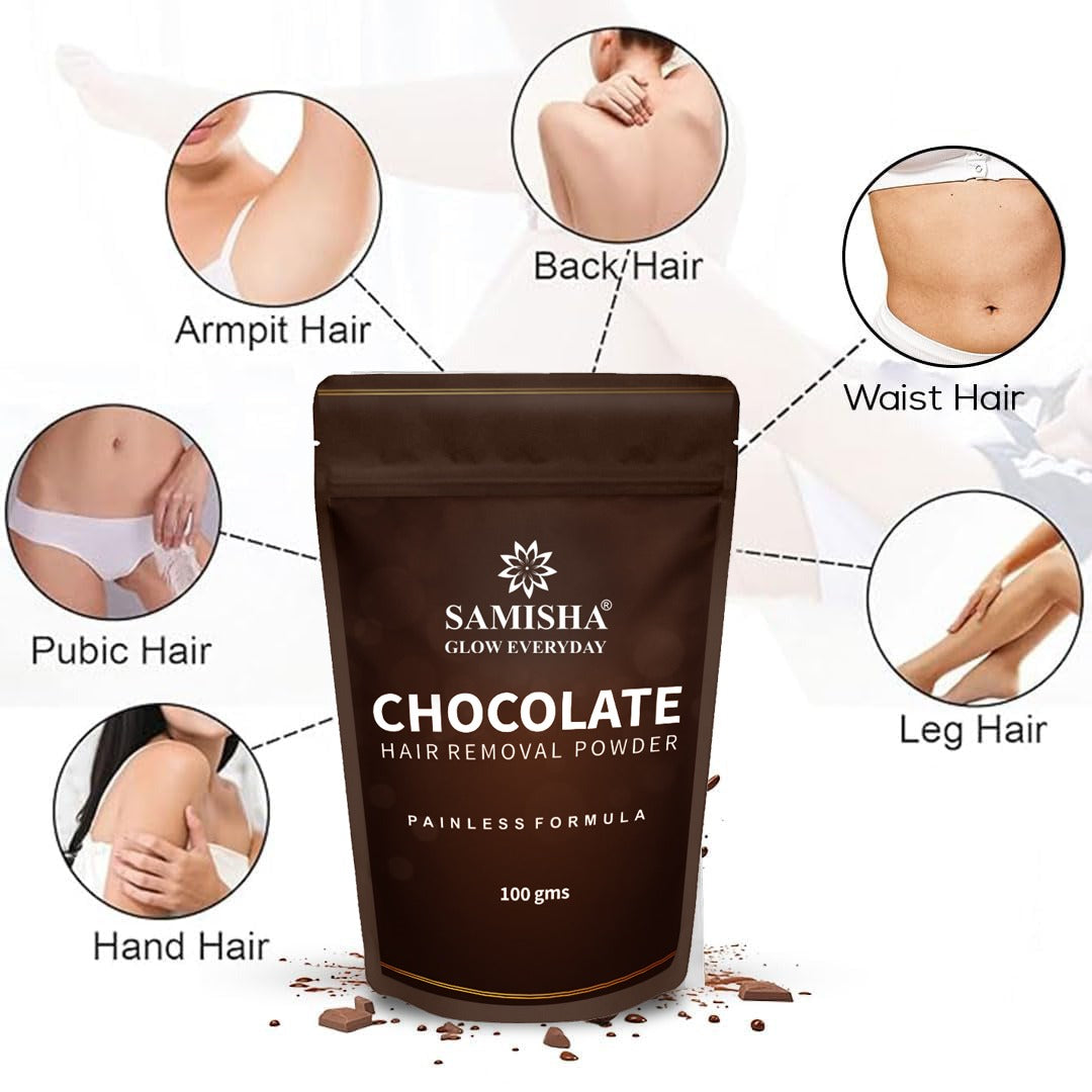 Samisha Chocolate Bikini Hair Removal Powder | Grocsy