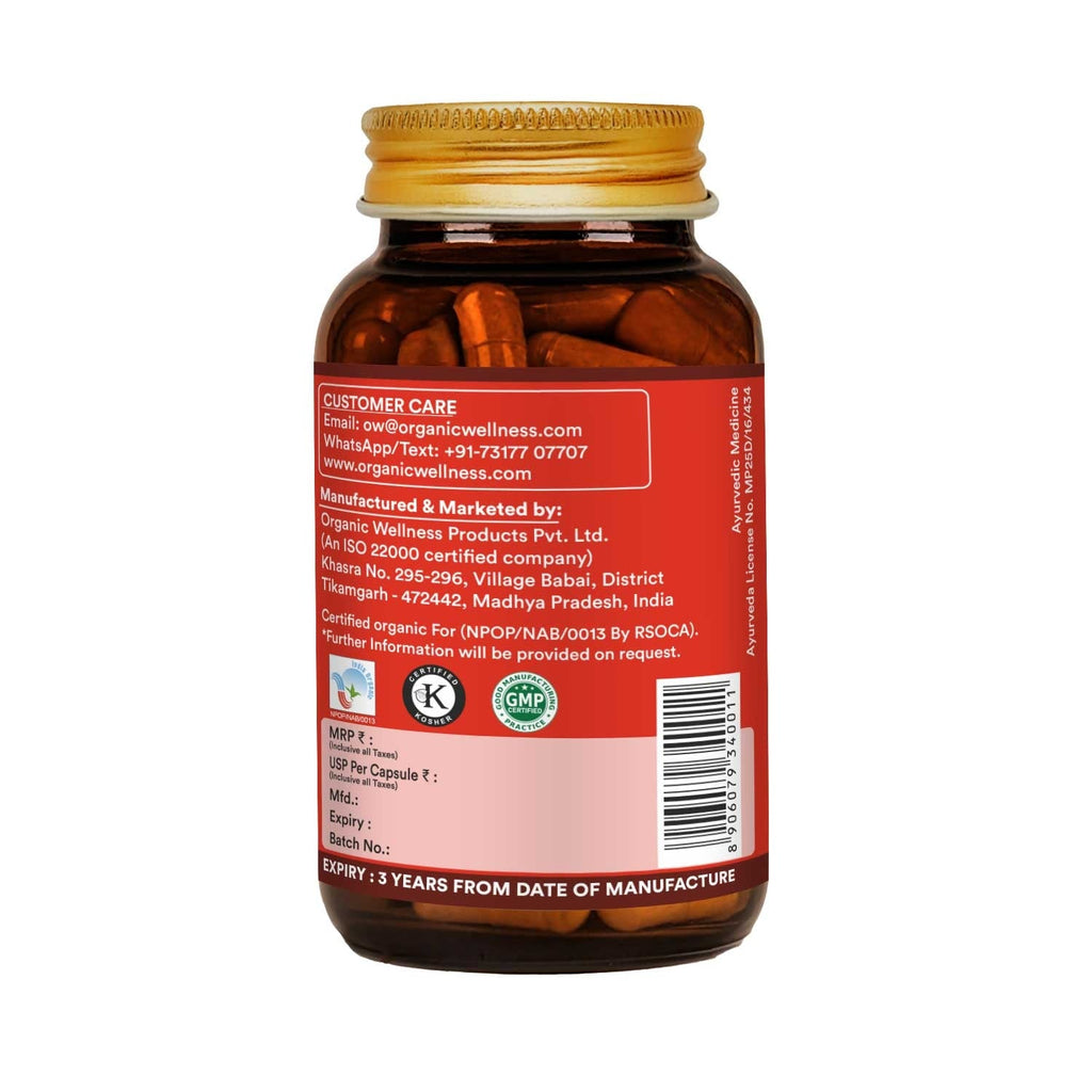 Organic Wellness Ashwagandha W+ Capsules | Grocsy