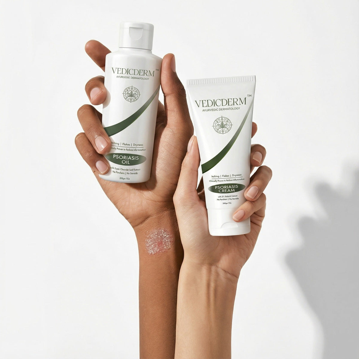 VedicDerm Sensitive Skin Bundle for Psoriasis, Eczema, Atopic Dermatitis | Grocsy