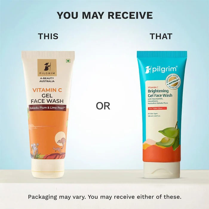 Pilgrim Australian Vitamin C Gel Face Wash with Kakadu Plum & Lime Pearl For Radiant & Glowing Skin | Grocsy