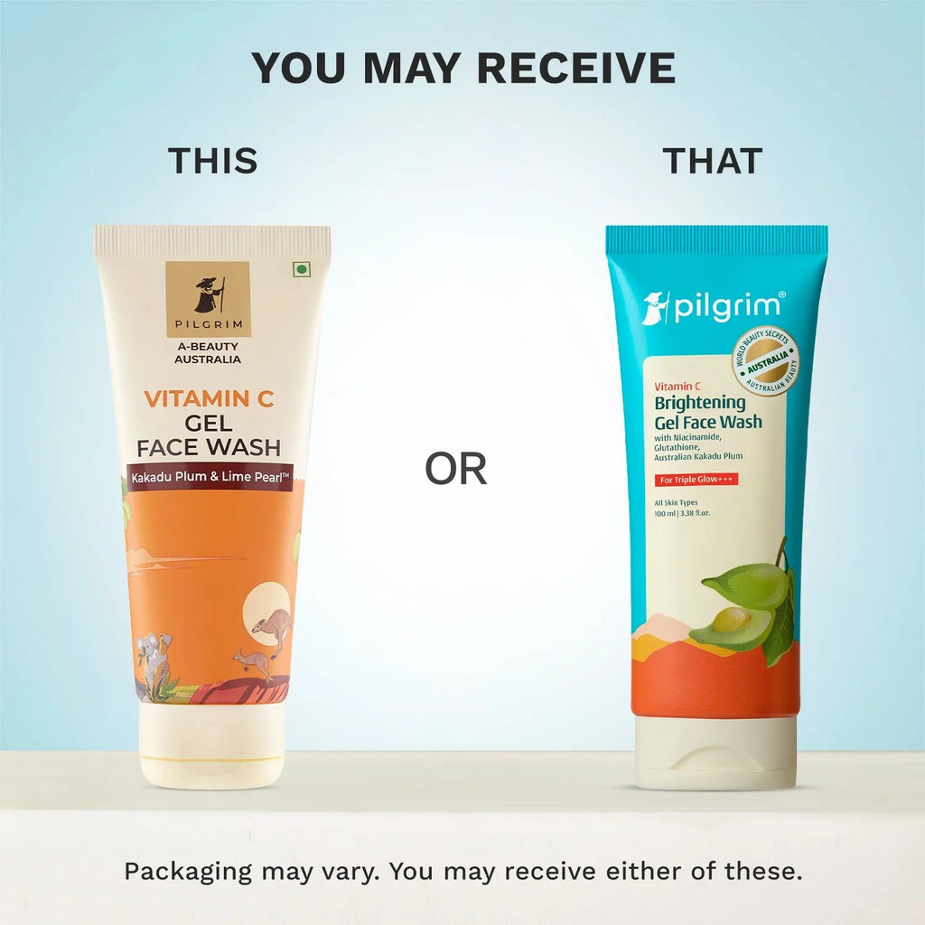 Pilgrim Australian Vitamin C Gel Face Wash For Glowing Skin With Kakadu Plum & Lime Pearl | Grocsy