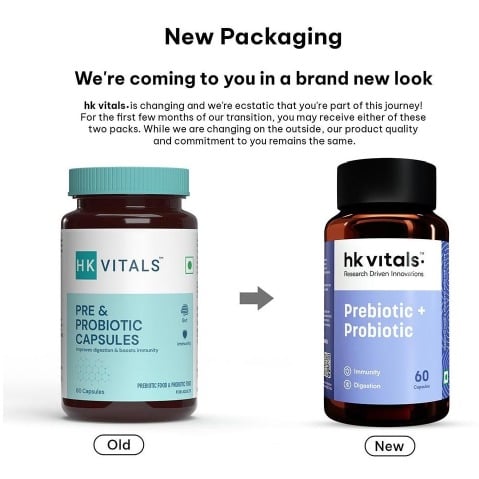 HK Vitals Pre and Probiotics Capsules | Grocsy