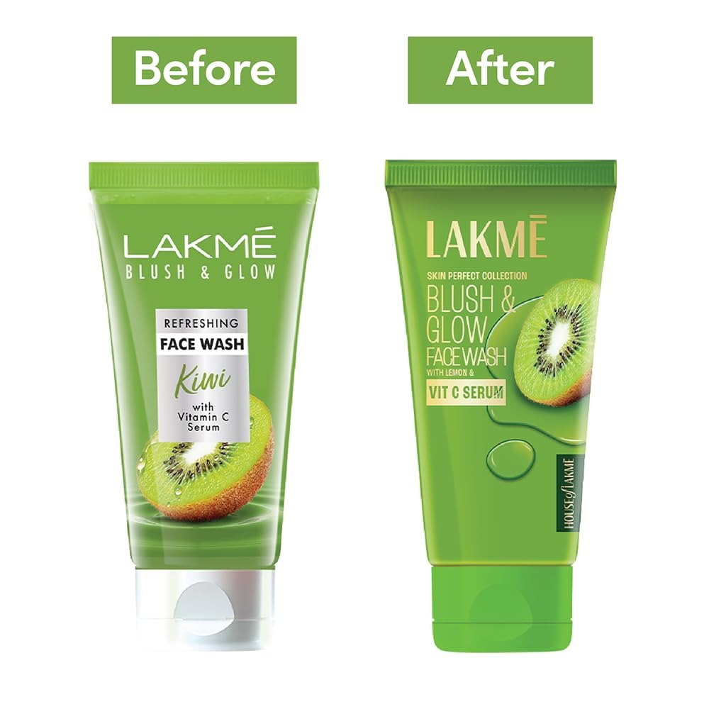 Lakme Blush & Glow Kiwi Freshness Gel Face Wash | Grocsy