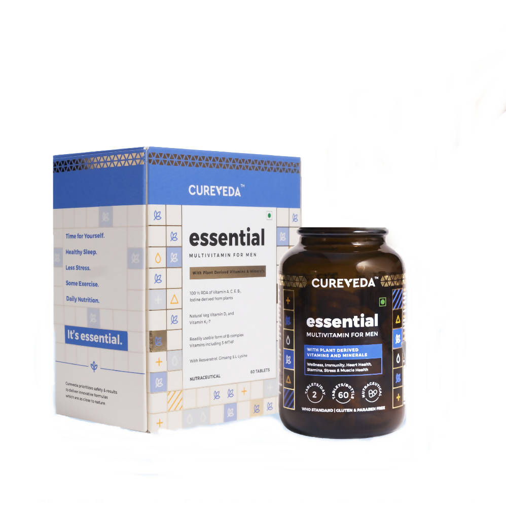 Cureveda Essential Multivitamins For Men Tablets | Grocsy