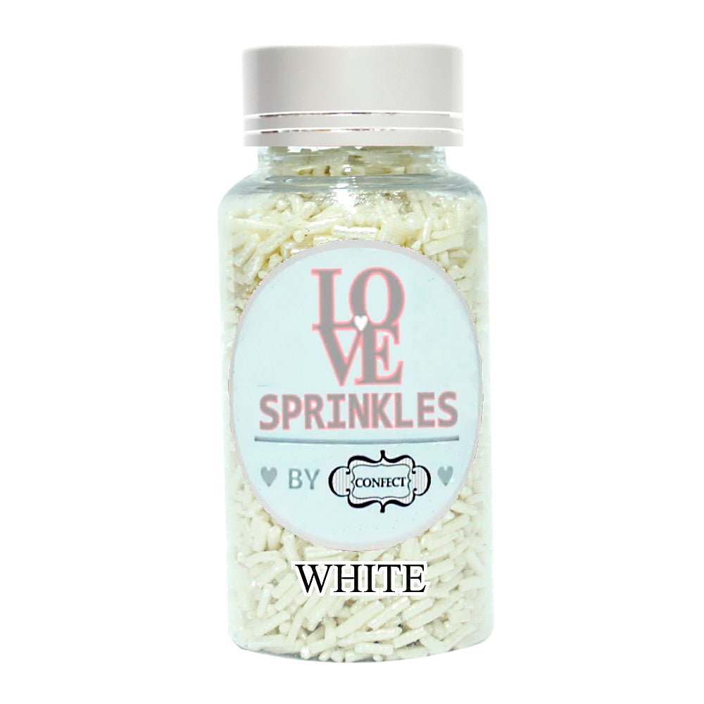Confect White Vermicelli Sprinkles | Grocsy