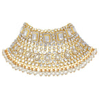 Jewel City Complete Bridal Kundan Jewelry Set - 8-Piece Royal Indian Wedding Collection with Choker, Rani Haar, Earrings, Maang Tikka & Mathapatti | Grocsy