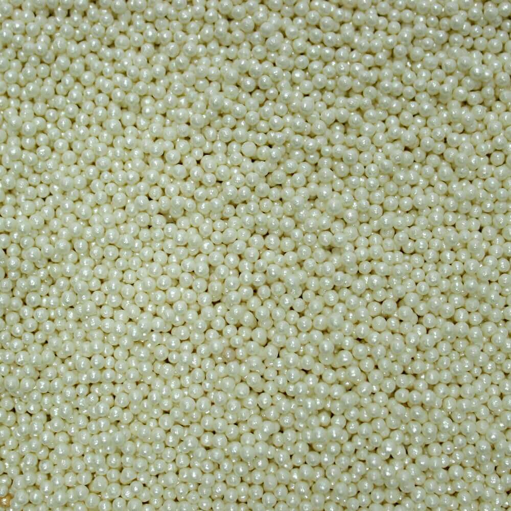 Confect White Disco Balls Sprinkles 2 MM | Grocsy