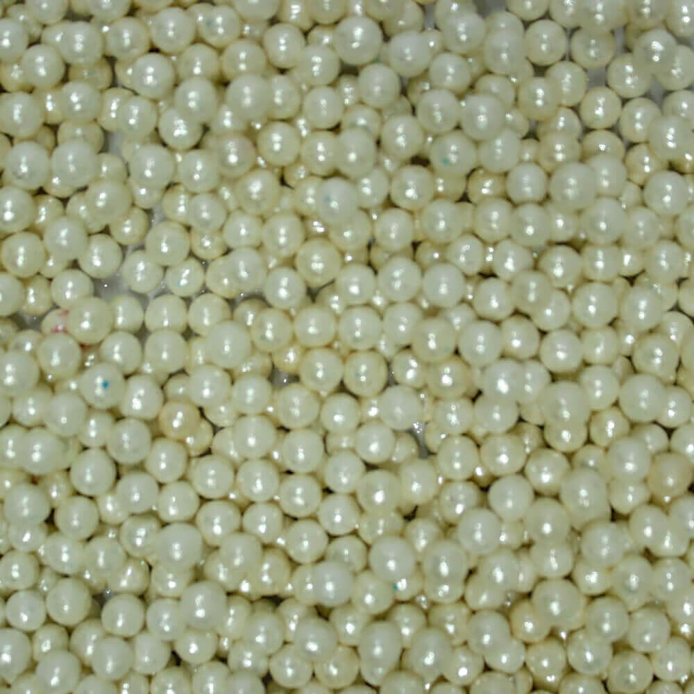 Confect White Disco Balls Sprinkles 6 MM | Grocsy