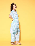 Yufta White Printed Co-ord Set | Grocsy