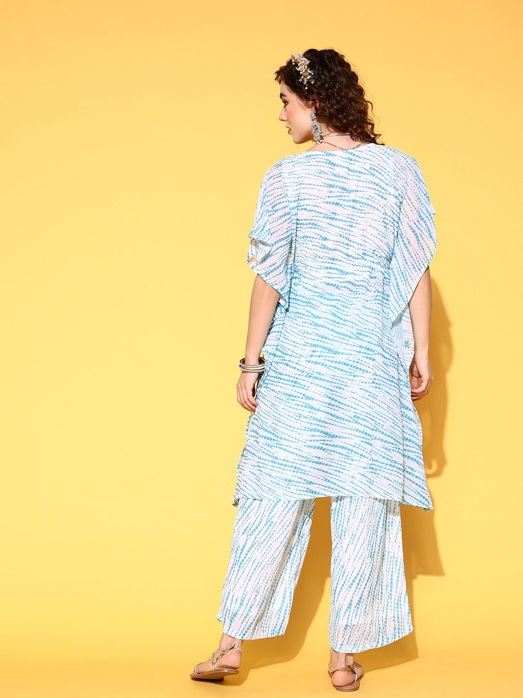 Yufta White Printed Co-ord Set | Grocsy