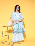 Yufta White Printed Co-ord Set | Grocsy