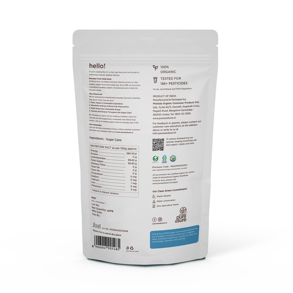Pure & Sure Organic Sugar | Grocsy