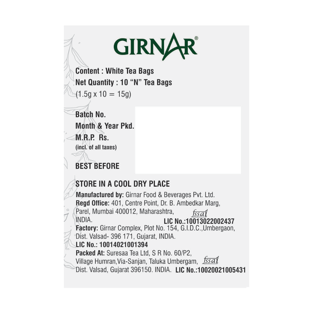 Girnar White Tea | Grocsy