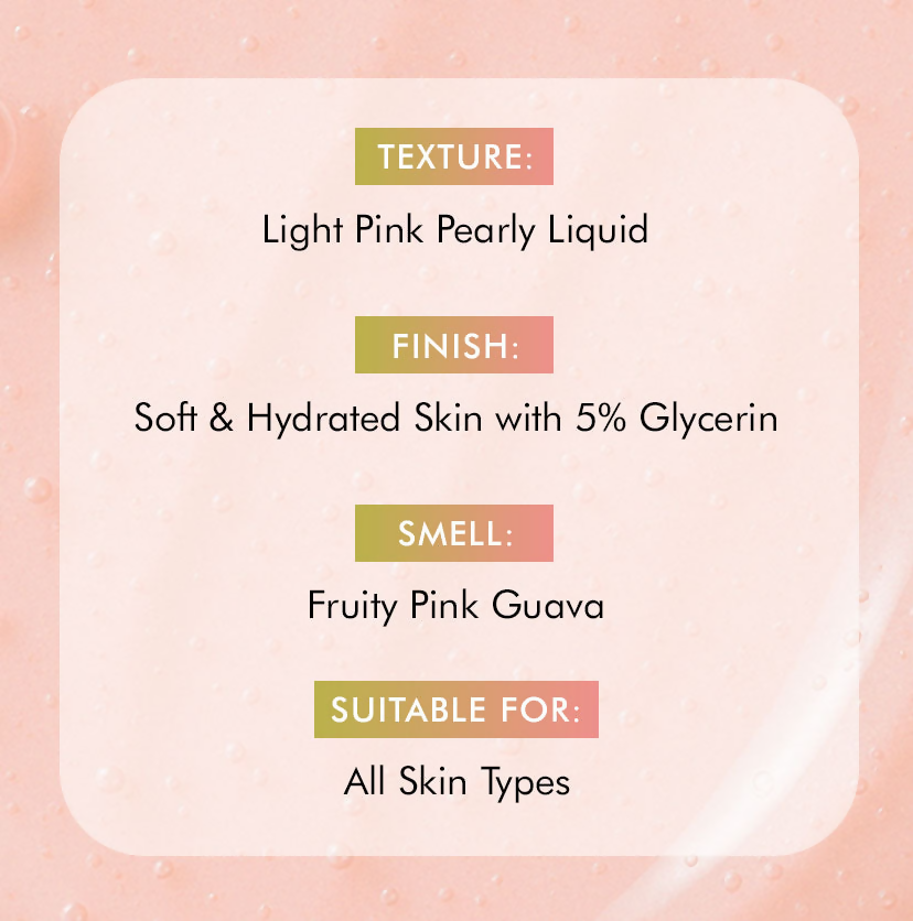 mCaffeine Guava Tini De-Tan Body Wash | Grocsy