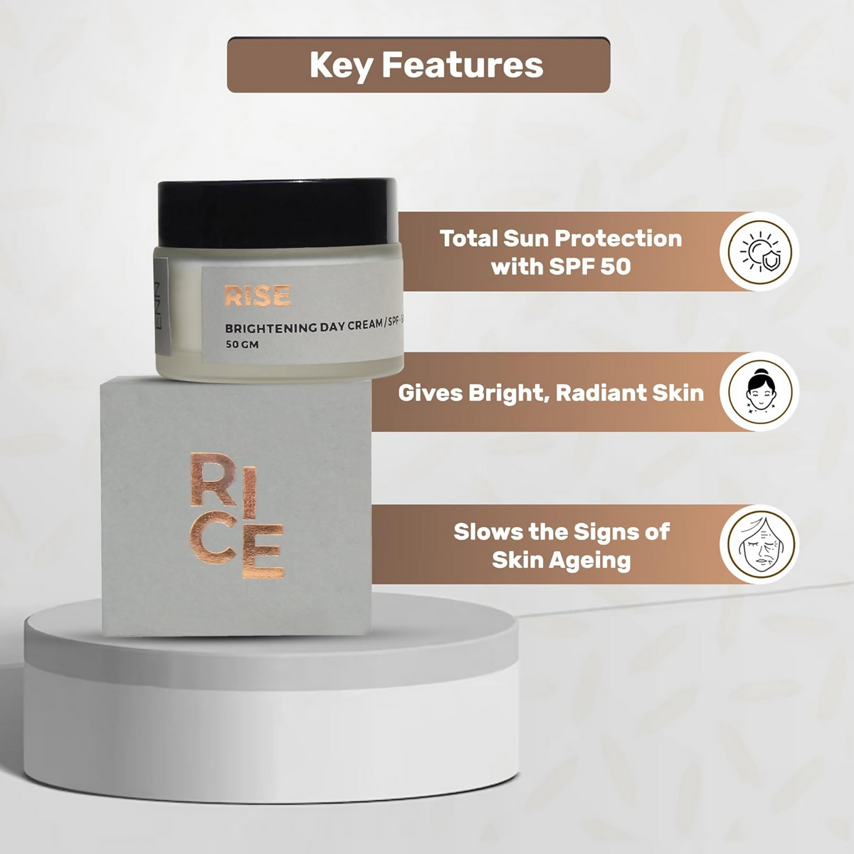 Enn Rise Brightening Day Cream With SPF 50 | Grocsy