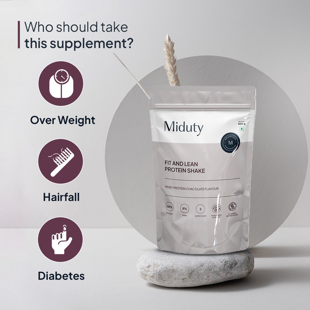 Miduty by Palak Notes Fit & Lean Protein Shake | Grocsy