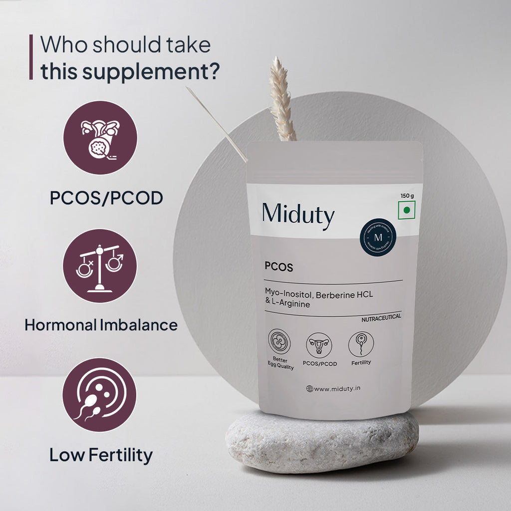 Miduty by Palak Notes PCOS Periods Fertility Powder | Grocsy