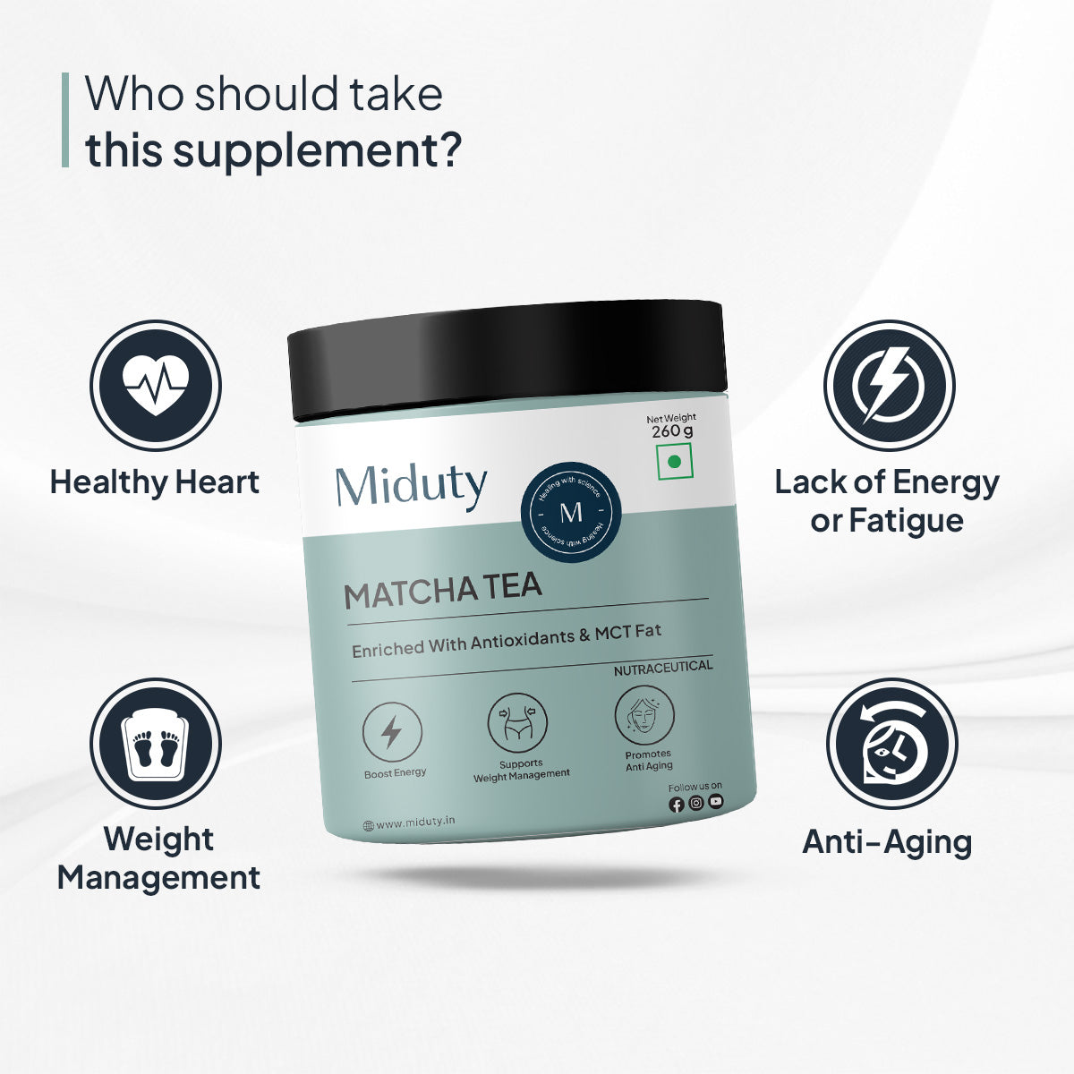 Miduty by Palak Notes Matcha Tea | Grocsy