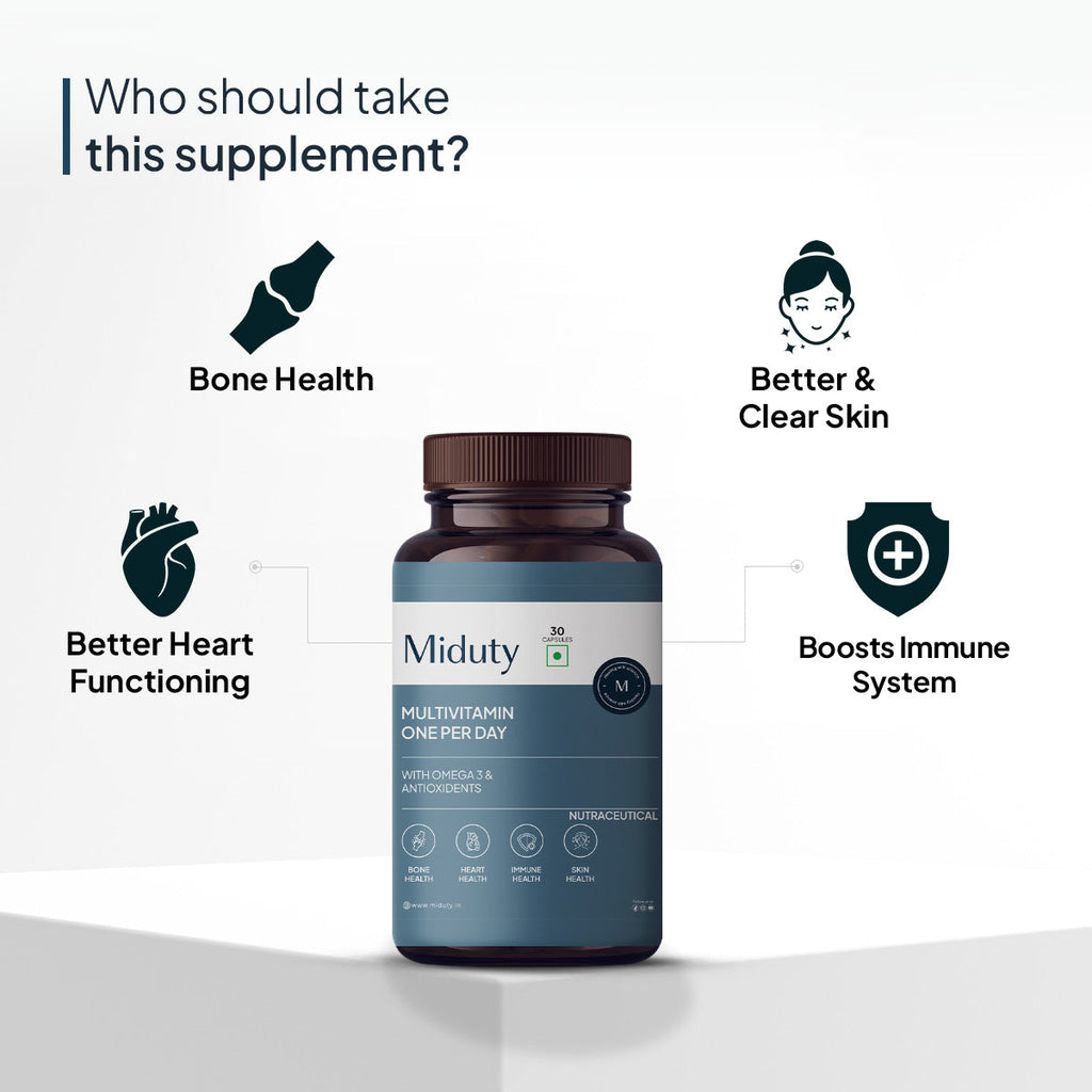 Miduty by Palak Notes Multivitamin One Per Day Capsules | Grocsy