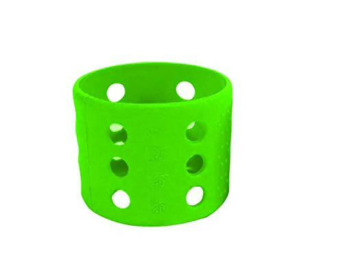 Safe-O-Kid Silicone Baby Feeding Bottle Cover Cum Sleeve for Insulated Protection Small 60mL- Green | Grocsy