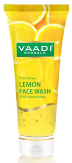 Vaadi Herbals Pure Honey Lemon Face Wash With Jojoba Beads | Grocsy