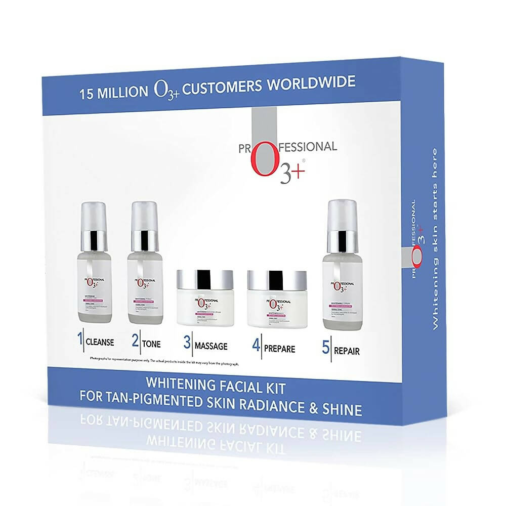 Professional O3+ Whitening Facial Kit for Tan-Pigmented Skin | Grocsy