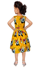 Asmaani Kids Party Wear Stylish Dresses, Perfect for Parties, Functions & Vacations - Mustard | Grocsy