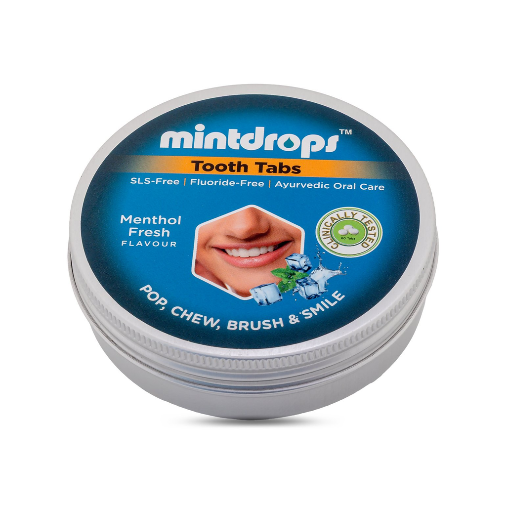 Mintdrops Premium Tooth Tabs - Menthol Fresh Flavour | Grocsy