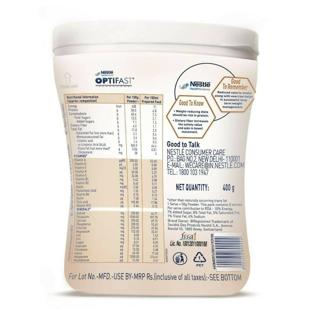 Nestle Optifast Weight Management Shake - Low Calorie Diet, Nutritional Drink, Healthy Weight Management | Grocsy