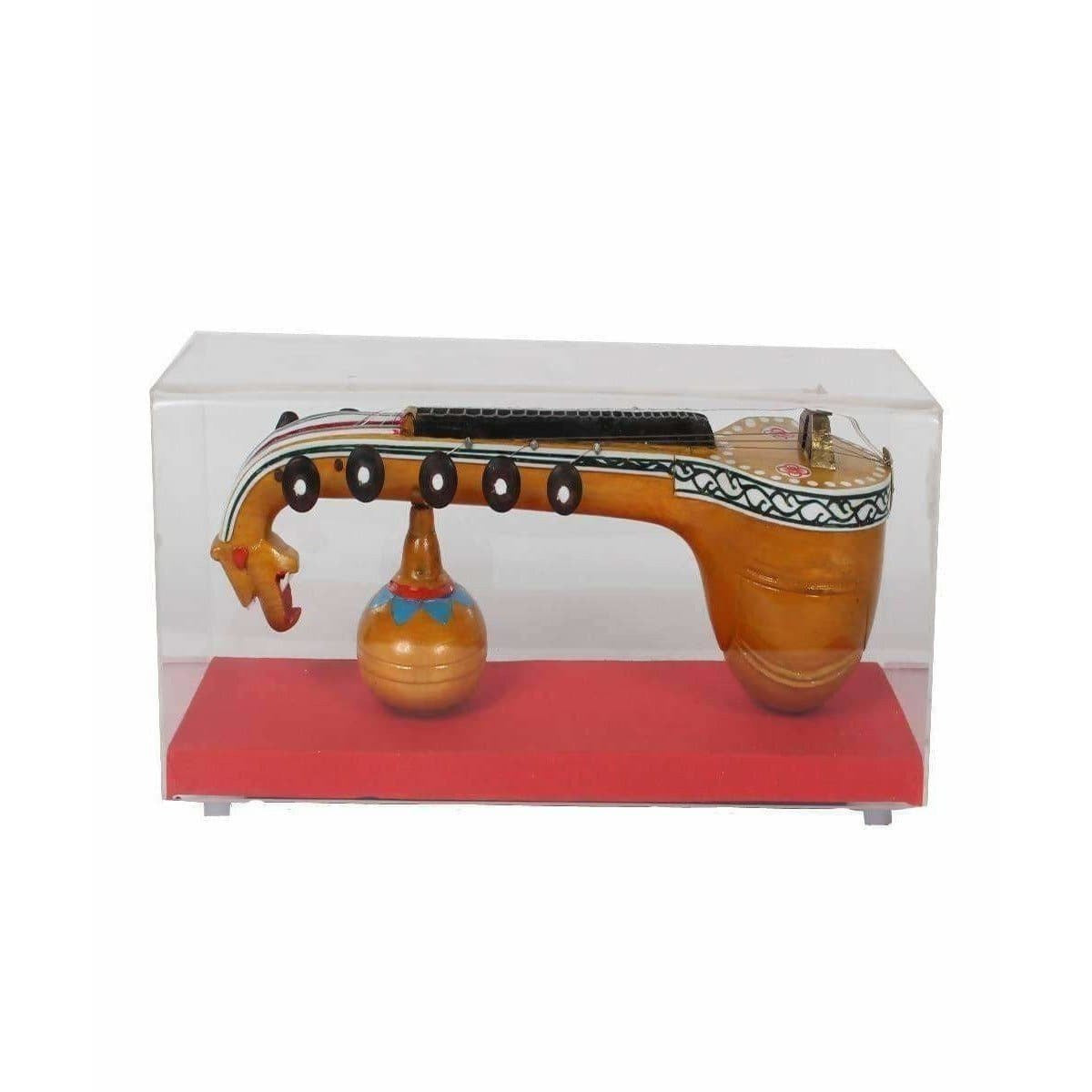 Bobbili Small Plain Veena with Frame | Grocsy